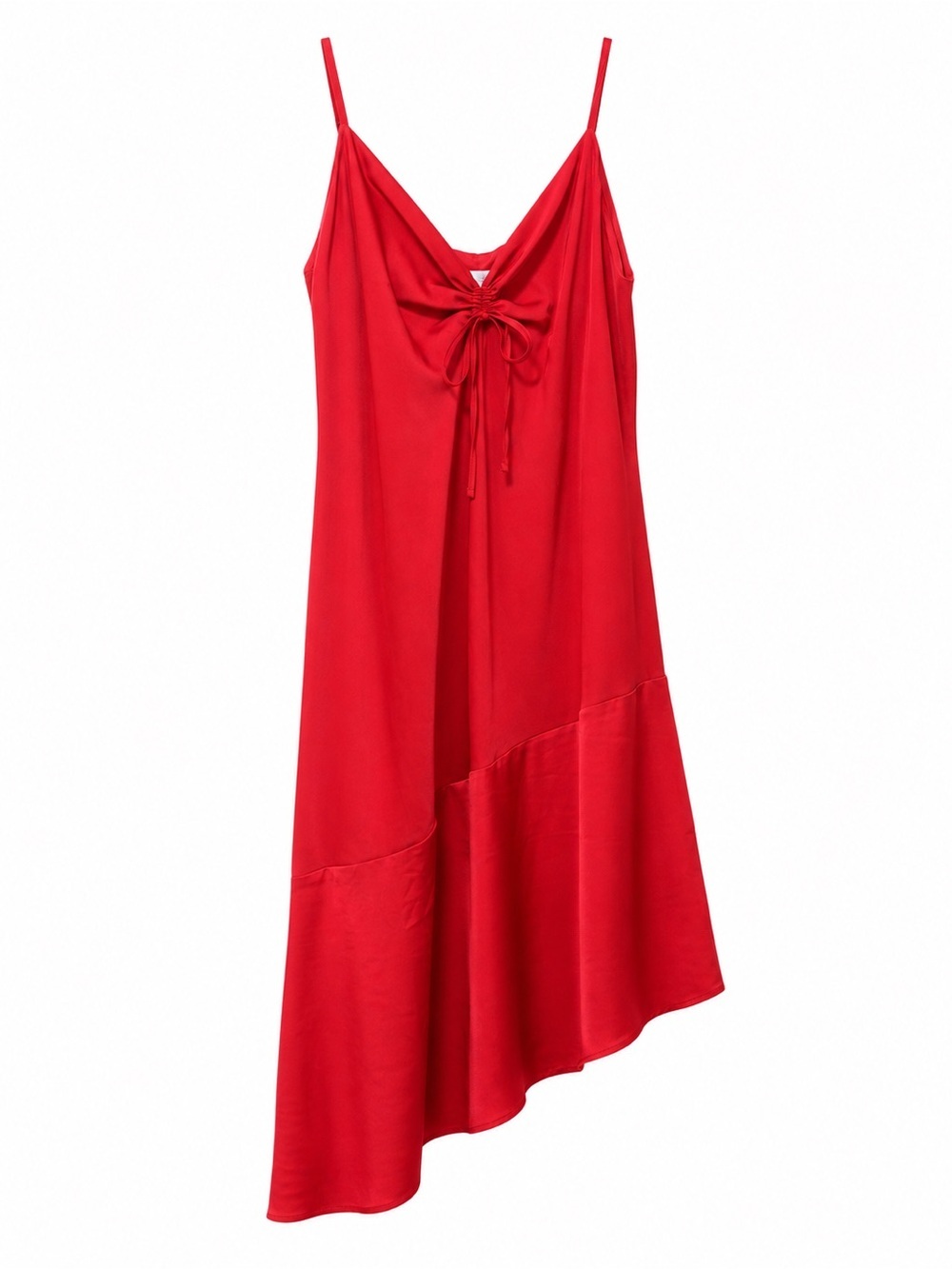 Isabel Maternity by Ingrid & Isabel Red Asymmetric Midi Dress